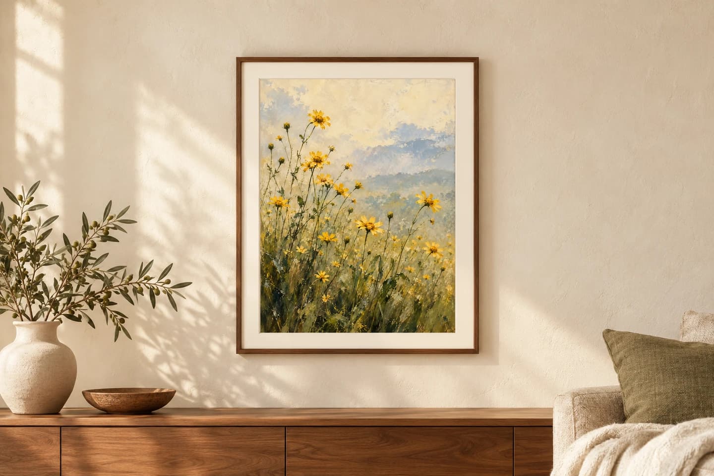 After the rains, framed in a sunlit home